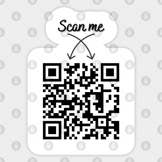 QR Code Design (Scan for Message) Sticker by Primar